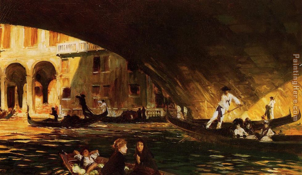 The Rialto painting - John Singer Sargent The Rialto art painting